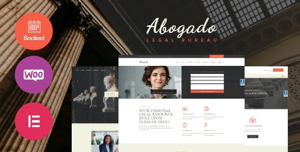 Abogado (v1.6.0) 律师事务所和法律局WordPress主题