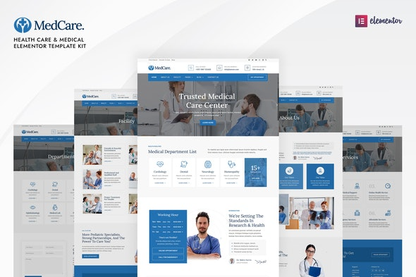 Medcare – 医疗保健与医疗Elementor模板套件