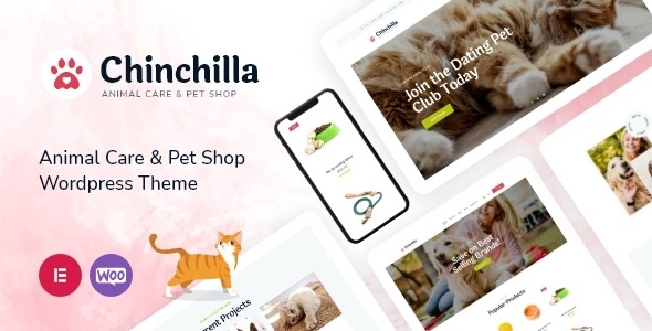 Chinchilla (v1.8.0.0) 动物护理与宠物商店WordPress主题