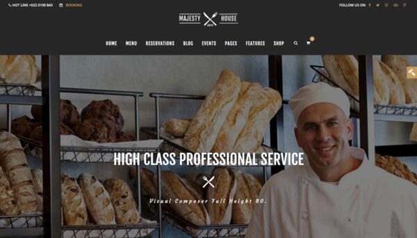 Majesty v2.0.7 - 餐厅 WooCommerce WordPress 主题