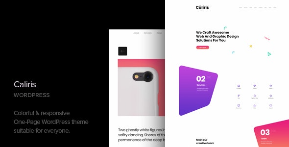 Caliris (v1.5) 响应式单页WordPress主题
