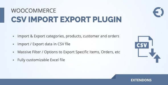 Woocommerce csv import Export Plugin v2.0.1 订单、客户、产品导入导出工具