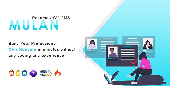 Mulan v2.4 – 简历/CV CMS主题 - 专业简历网站建设工具