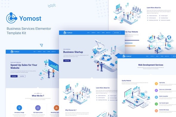 Yomost – 商业服务Elementor模板套件