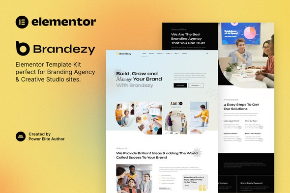 Brandezy – 品牌代理与创意工作室Elementor模板套件