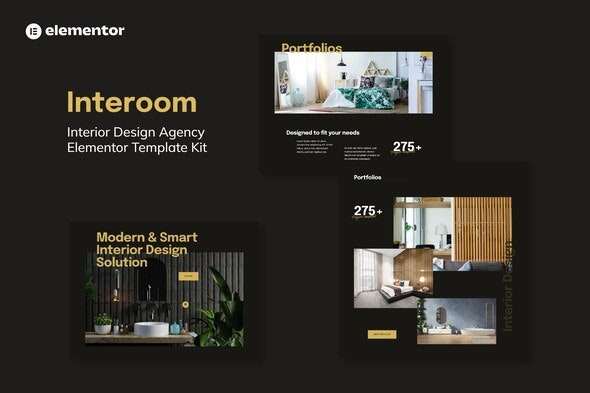 Interoom – 室内设计与建筑Elementor模板套件