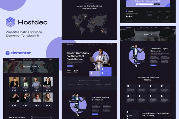Hostdec – 网站托管服务Elementor模板套件