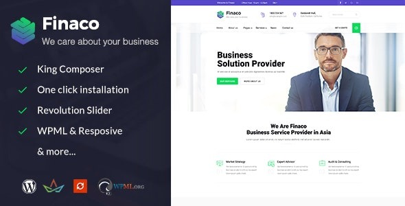 Finaco v2.5 Consulting & Business WordPress Theme - 咨询与企业WordPress主题
