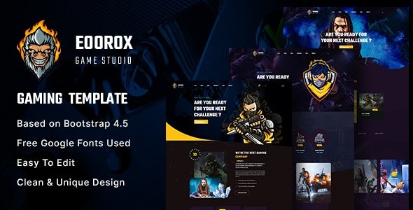 Eoorox v1.0.2 Gaming and eSports HTML5 Template - 游戏与电子竞技HTML5模板