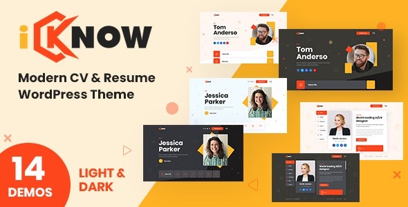 iKnow v8.0 Personal Portfolio WordPress Theme - 个人作品集WordPress主题
