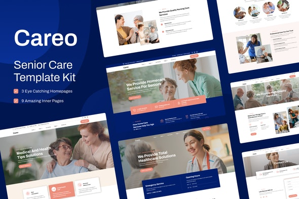 Careo – 老年护理与长者关爱Elementor模板套件