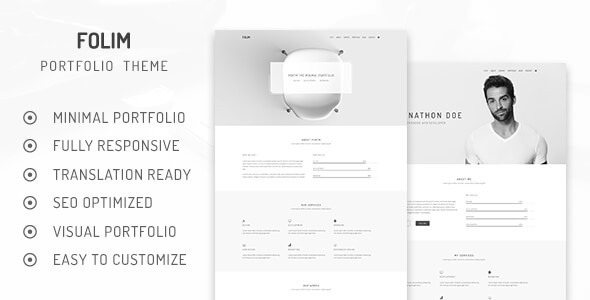 Folim v2.0.1 简洁极简作品集WordPress主题