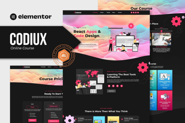 Codiux - 在线课程Elementor模板套件