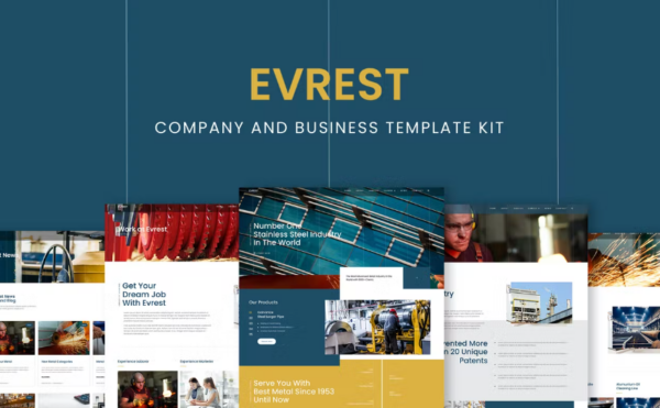 Evrest – 公司与商业Elementor模板套件
