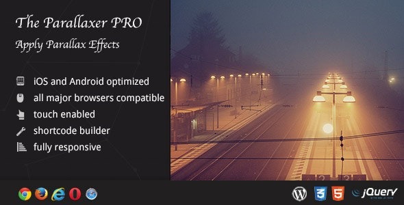 The Parallaxer WP v3.14 内容视差效果主题