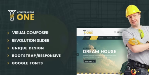 Constructor One v2.2 Construction WordPress Theme - 建筑行业WordPress主题