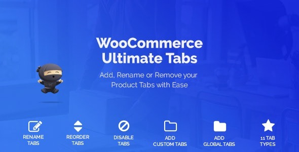 WooCommerce Tabs v1.3.9 Ultimate Custom Product Tabs - WooCommerce终极自定义产品标签插件