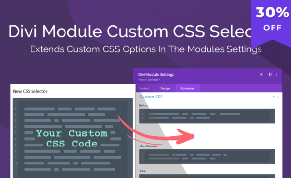 Divi Module Custom CSS Selectors v1.0.3 [Wpzone] - Divi模块自定义CSS选择器插件