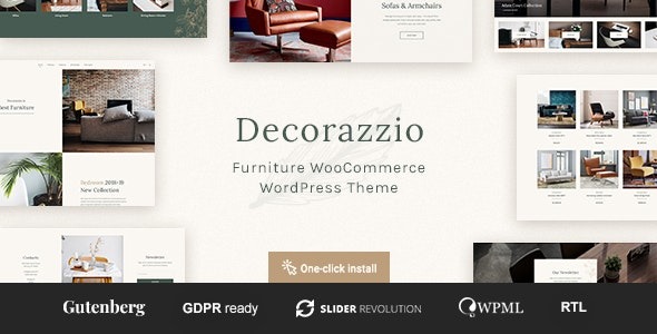 Decorazzio v.1.1.0 室内设计与家具商店WordPress主题