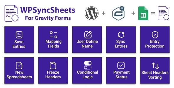 WPSyncSheets For Gravity Forms (v5.0) Gravity Forms Google Spreadsheet Addon - 高级Gravity Forms谷歌电子表格插件