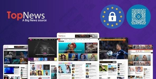 TopNews (v3.3.9) 新闻杂志报纸博客病毒式传播 WordPress主题