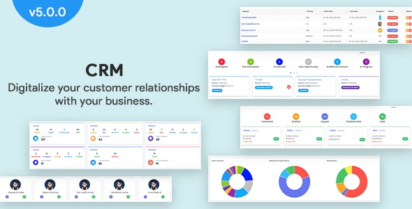 CRM (v5.0.0) Laravel CRM 带项目管理、任务、潜在客户、发票、估算和目标功能