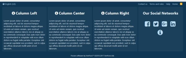 [cXF] Advanced Footer (v2.1.12) Xenforo 高级页脚插件