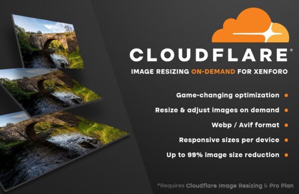 [OzzModz] Cloudflare Image Resizing (v2.0.0.1) Xenforo - 按需响应式图片调整插件