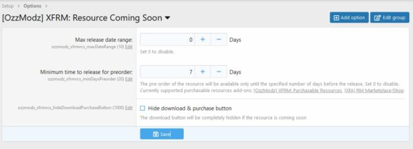 [OzzModz] XFRM Resource Coming Soon (v2.0.0) Xenforo 资源即将到来插件
