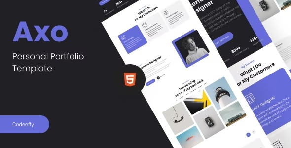 Axo Personal Portfolio Template v1.0 - 个人作品集展示模板