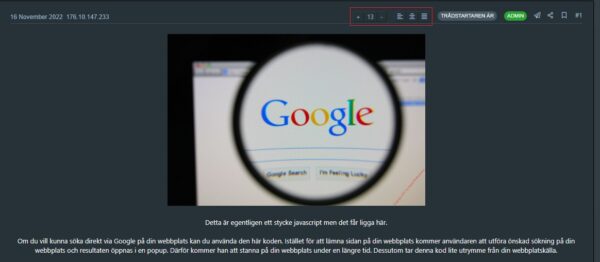 Xenforo [TB] Yazı Boyutu – Yazı Hizalama/Font size v2.0.0 Text alignment - 文字大小与对齐插件