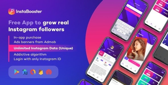 InstaBooster (v1.1) 免费应用，为Android用户增长真实Instagram粉丝、点赞和观看量