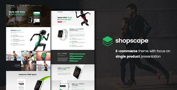 Shopscape (v1.2.8) 单产品展示WordPress主题