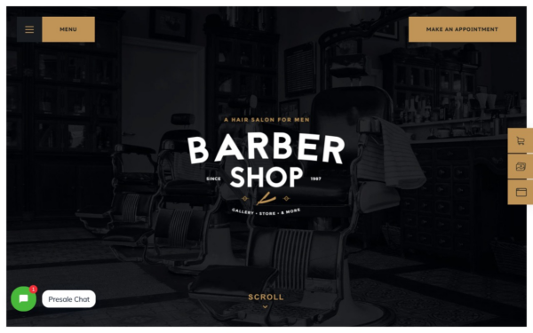 Barbershop (v1.2.2) WordPress主题 - 专业理发店响应式网站模板