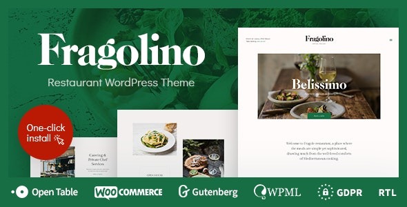 Fragolino v1.1.2 精美餐厅WordPress主题