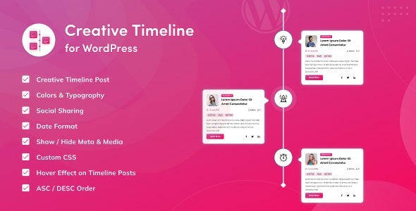 Creative Timeline for WordPress v1.0.2 - WordPress创意时间轴插件