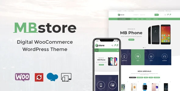MBStore (v2.2) 数字WooCommerce WordPress主题 - 电子商务网站解决方案