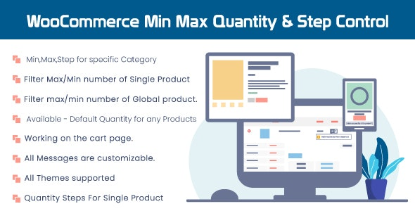 WooCommerce Min Max Quantity & Step Control (v2.0.8) - WooCommerce最小最大数量和步进控制插件