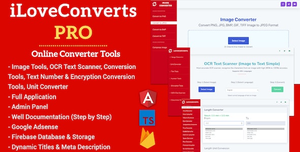 [All in One] iLoveConverts PRO (v1.0.0) 在线转换工具全功能生产就绪应用带管理面板