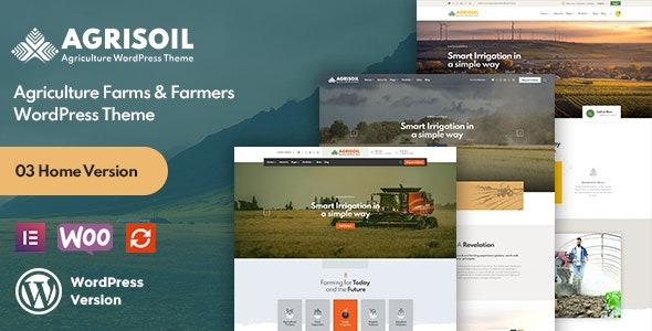 Agrisoil (v1.0.0) 农业与有机农场WordPress主题