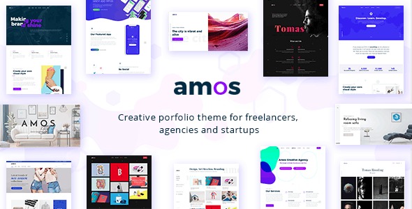 Amos (v1.7.1) 创意WordPress主题 - 适用于代理商和自由职业者
