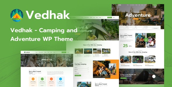 Vedhak (v1.0.2) 露营和冒险 WordPress 主题