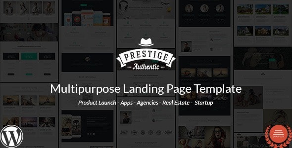 Prestige v1.3.6.3 多功能WordPress着陆页主题