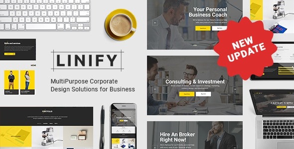 Linify v.1.8 多功能企业WordPress主题 - 适用于个人业务的完美解决方案