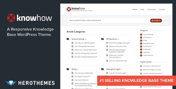 KnowHow (v1.1.20) 知识库WordPress主题