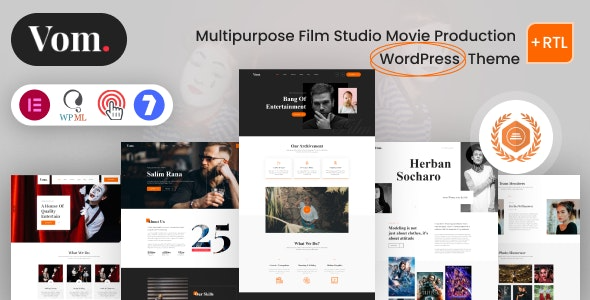 Vome (v1.1.2) 多功能电影工作室影视制作WordPress主题