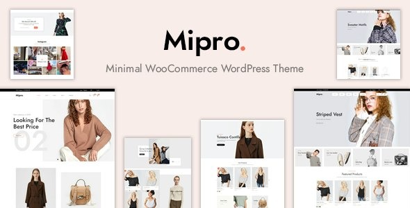 Mipro v1.2.7 极简WooCommerce WordPress主题 - 现代电商网站设计