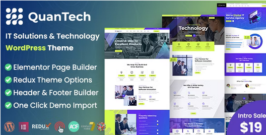 Quantech (v1.2.0) IT解决方案与技术WordPress主题