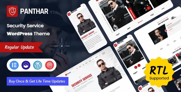 Panthar (v1.2.1) 私人安防与监控服务WordPress主题 + RTL支持