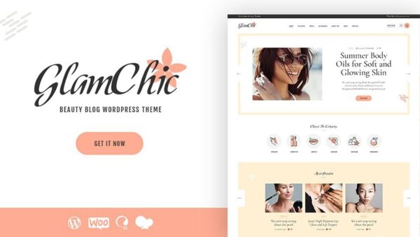 GlamChic (v1.0.7) 美容博客和在线杂志WordPress主题